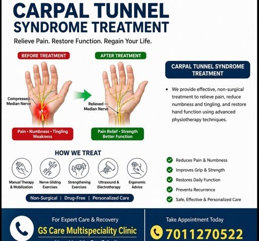 Carpal Tunnel Syndrome treatment in Sector 51, Gurugram